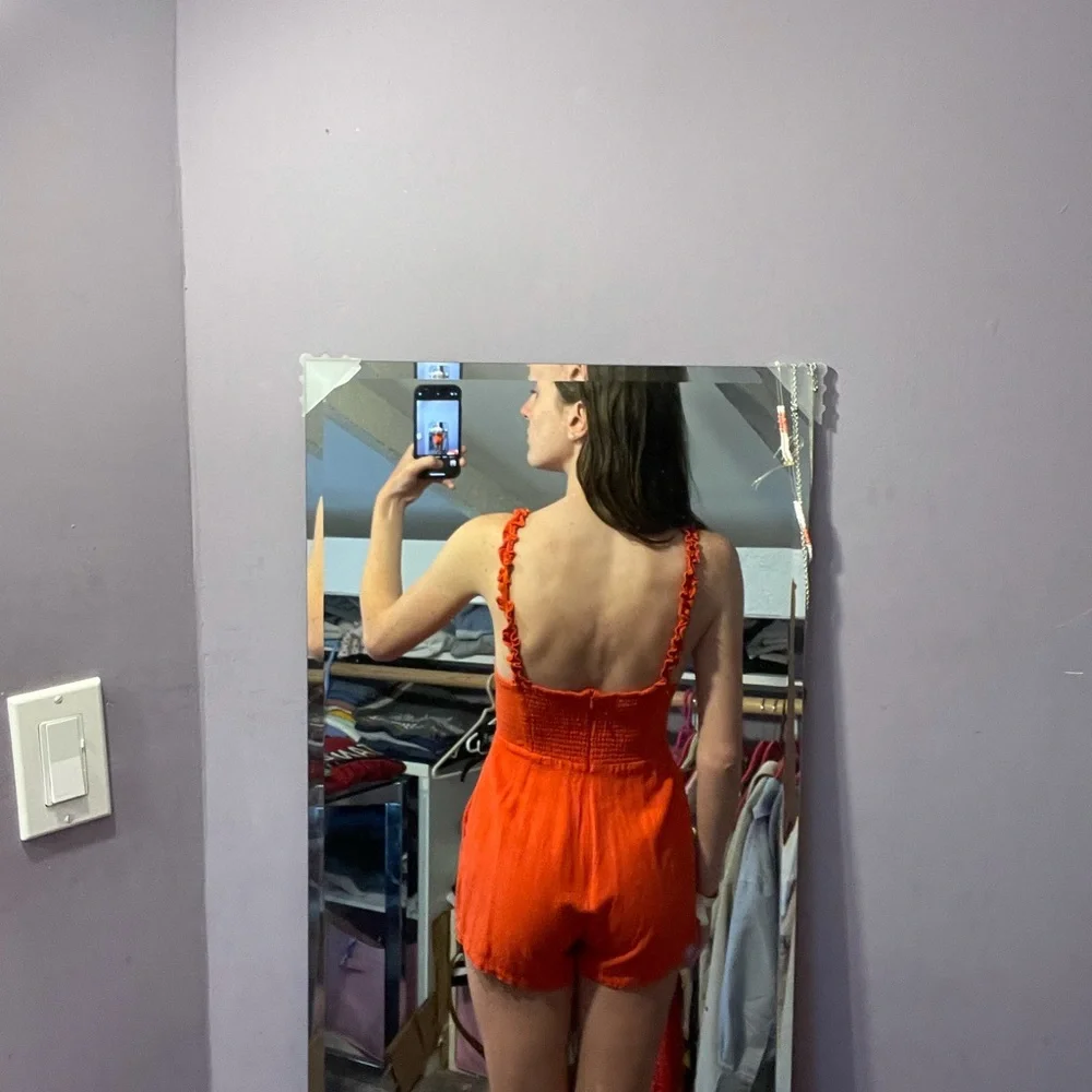 Style Rack Red Romper - Picture 2 of 5
